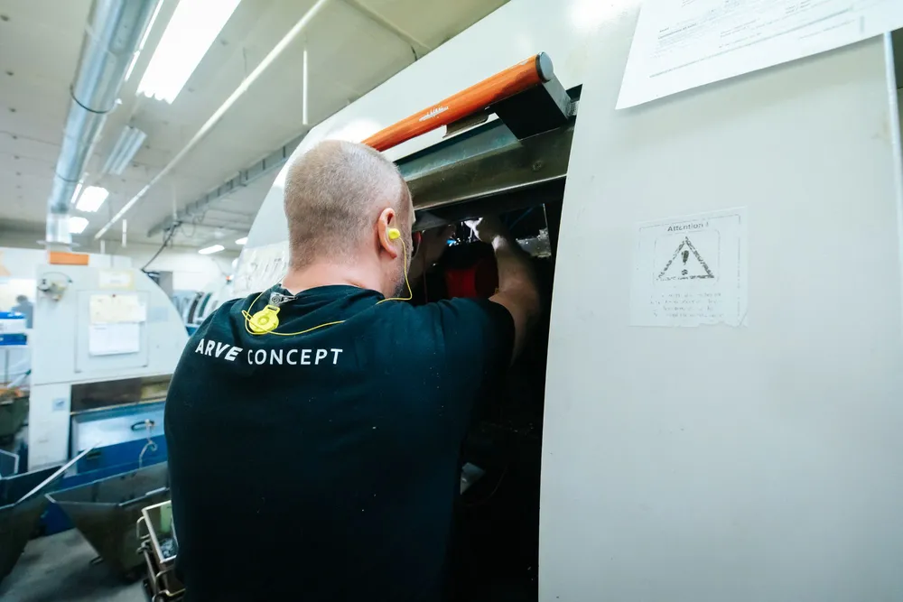 Technicien Arve Concept en intervention sur site